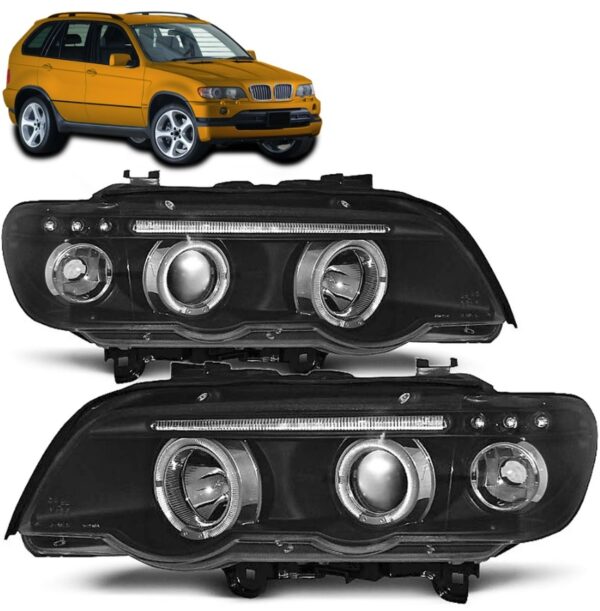 BMW X5 E53, 3D Angel Eyes Strålkastare