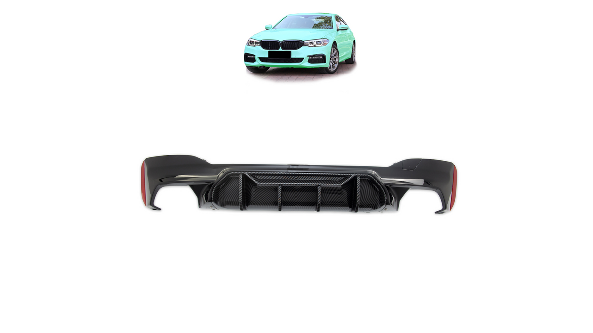 Bmw G30/G31 M-Konkurrens Carbon Look Diffuser