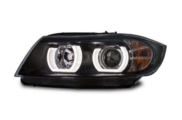 BMW E90 / E91, F30-Look Angel Eyes strålkastare (Xenon)