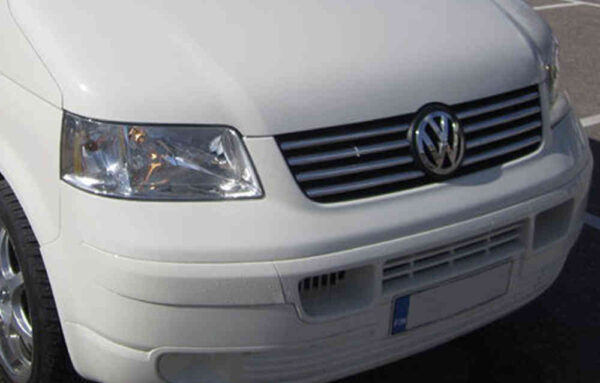 VW Transporter T5, Omtec grillens kromserie (8 delar)