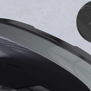 Polestar 2 (2020→) bakspoiler i blank svart