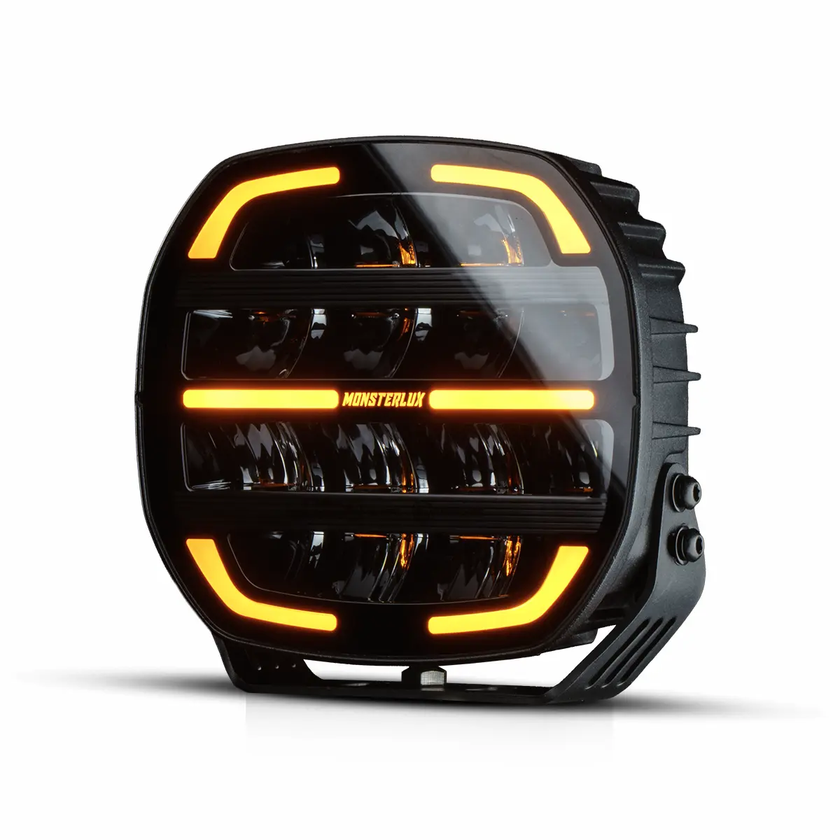 Core 7 7" LED-extraljus, svart hölje, godkänt för vägtrafik + Monster Mode, 5000 K - Bild 2